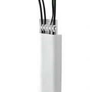 Wall Mount Cable Holder, Self-adhesive Cord Cover Protector, Wire Hider Cord Organizer Holder Hide Raceway, White